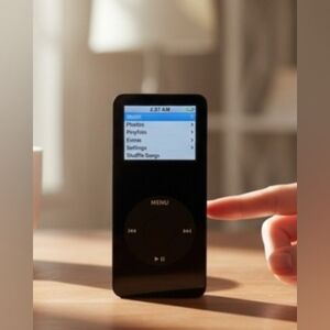 Apple iPod NANO 1st Gen Black (4GB) A1137 MA107 Preloaded 504 Songs 148 Photos.